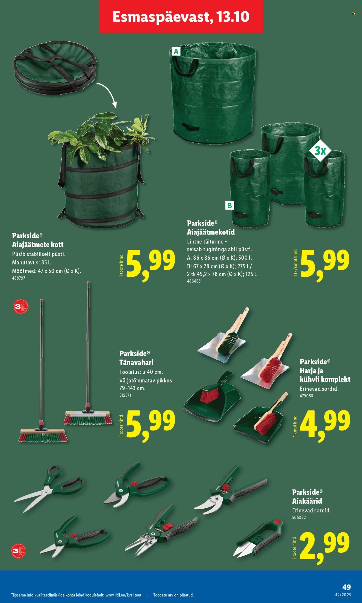 Lidl kliendileht - 16.10.2025 - 19.10.2025. Lehekülg 49