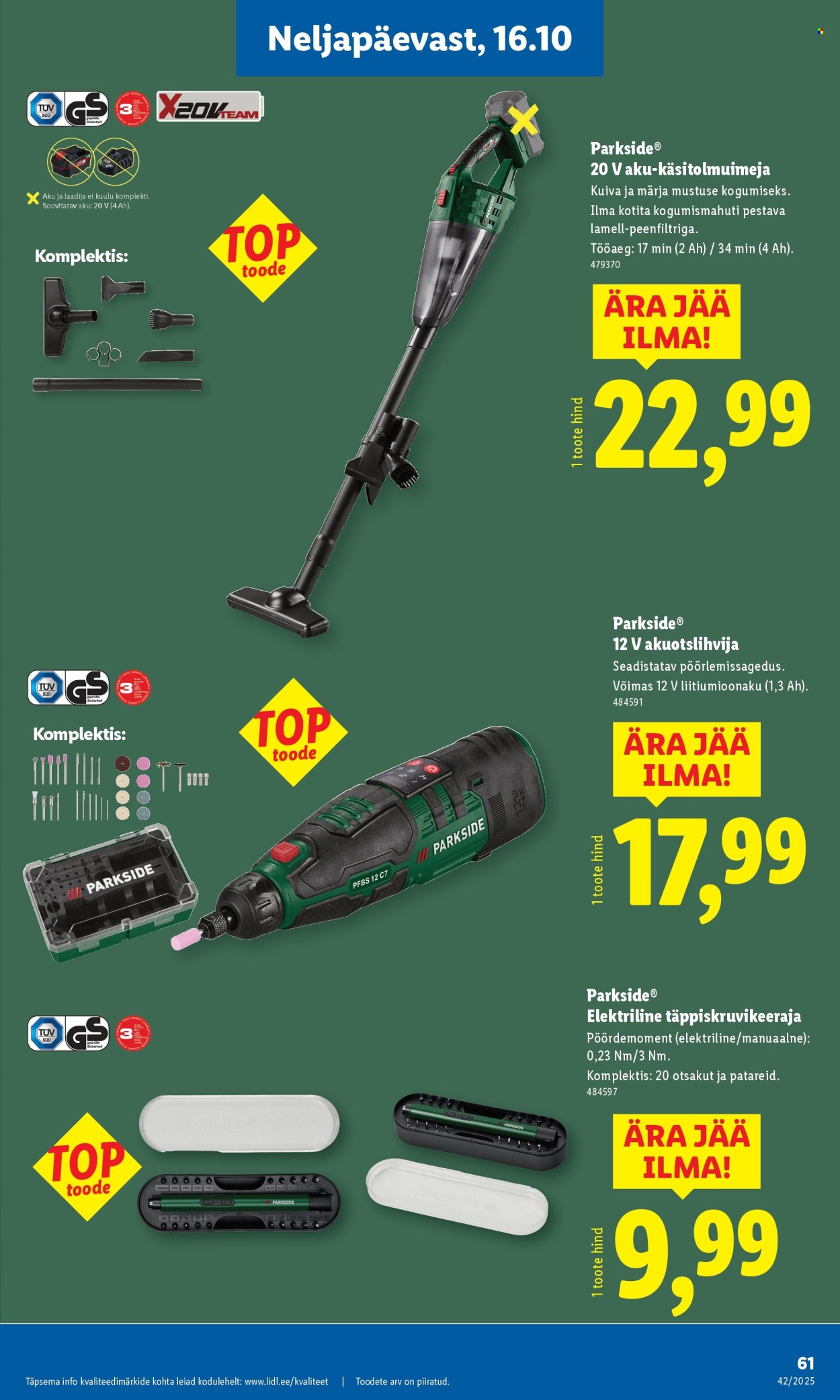 Lidl kliendileht - 16.10.2025 - 19.10.2025. Lehekülg 61