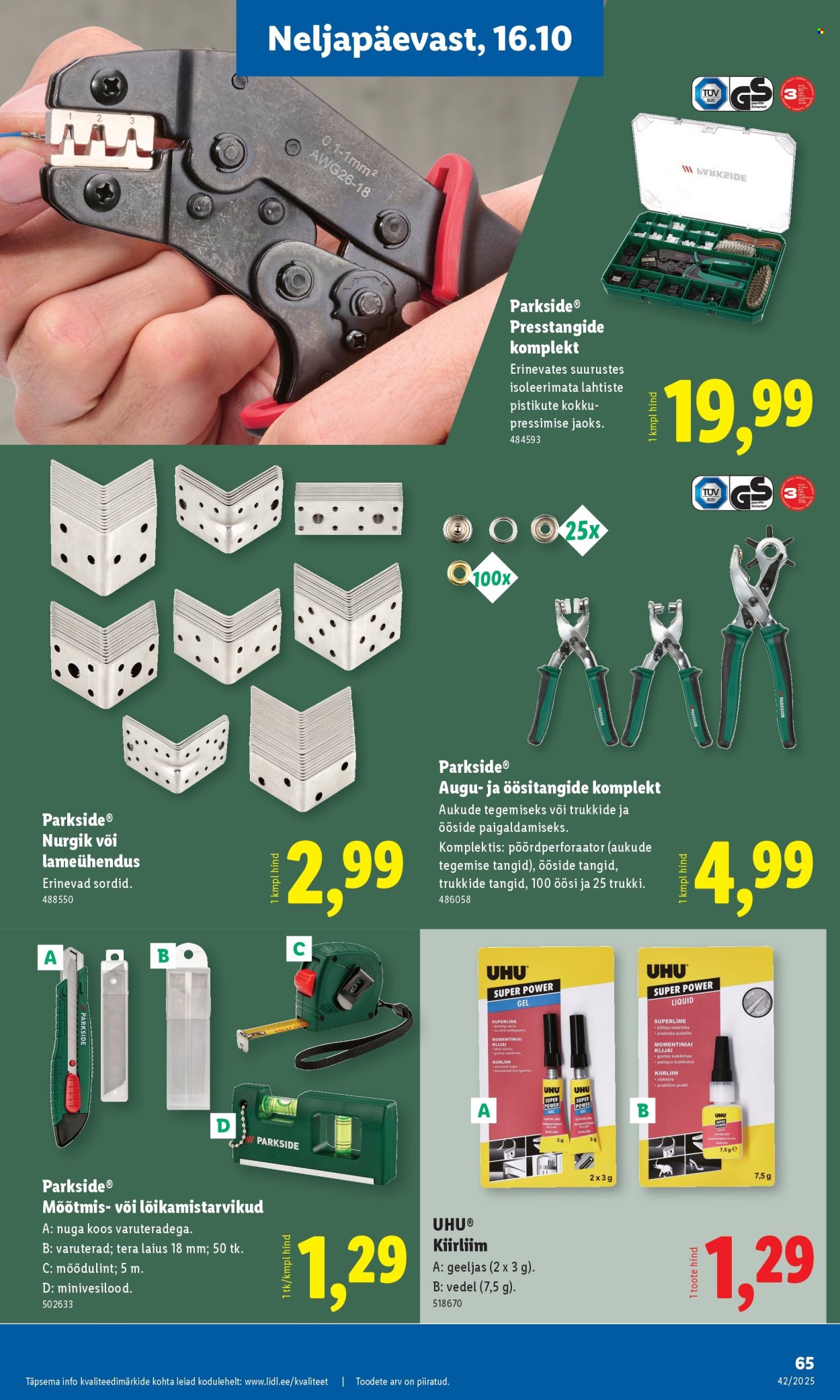 Lidl kliendileht - 16.10.2025 - 19.10.2025. Lehekülg 65