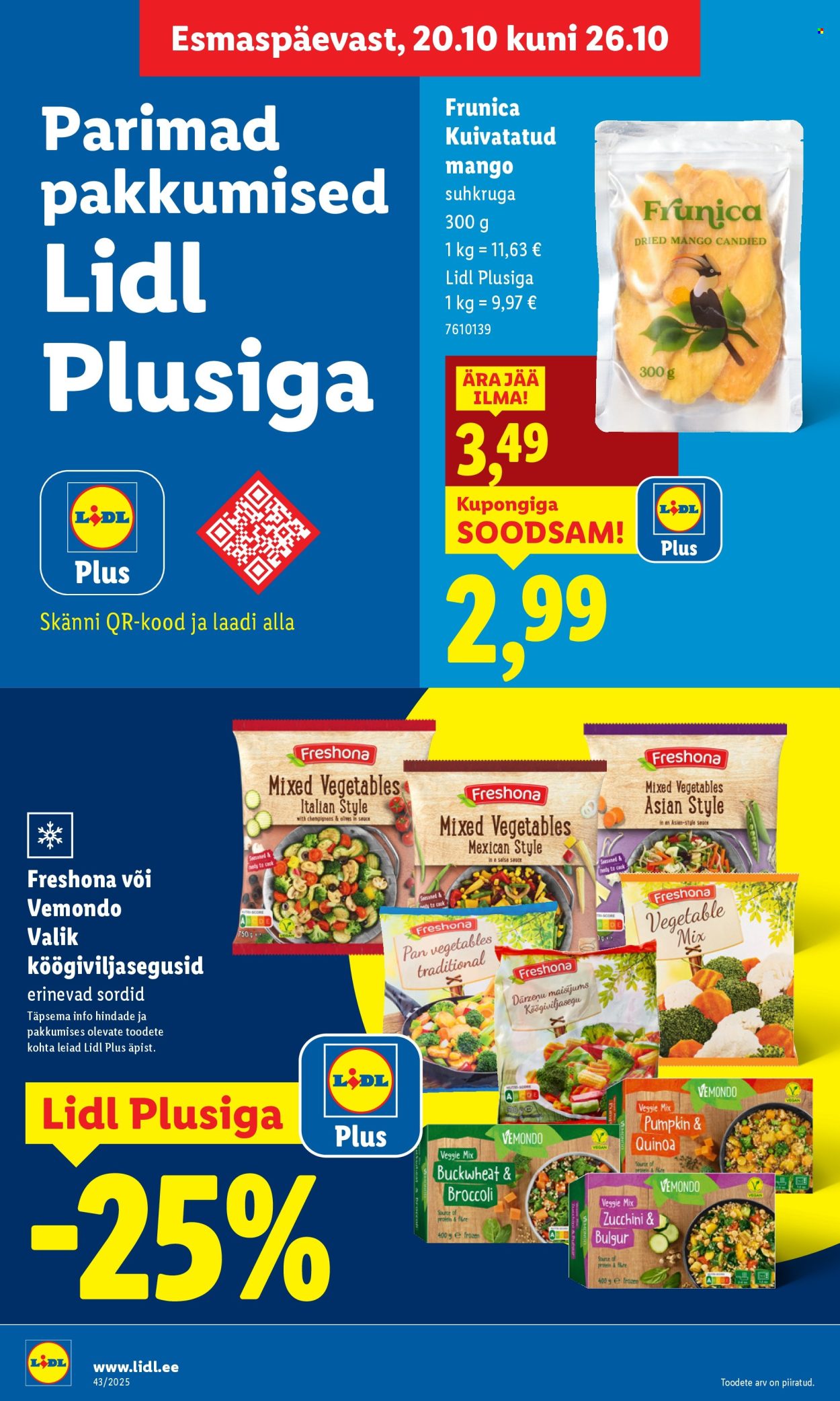 Lidl kliendileht - 20.10.2025 - 26.10.2025. Lehekülg 22