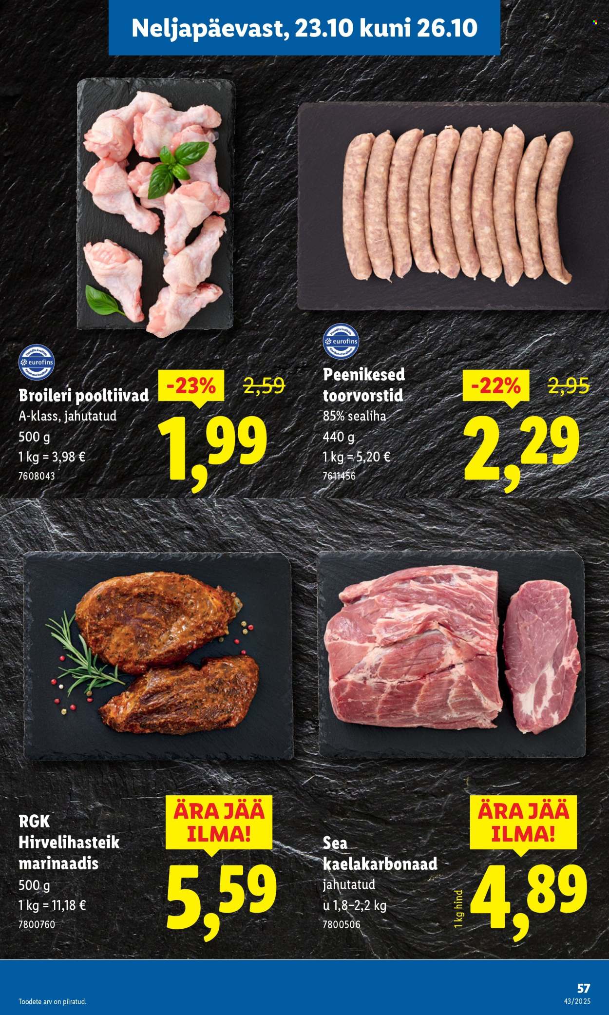 Lidl kliendileht - 20.10.2025 - 26.10.2025. Lehekülg 57