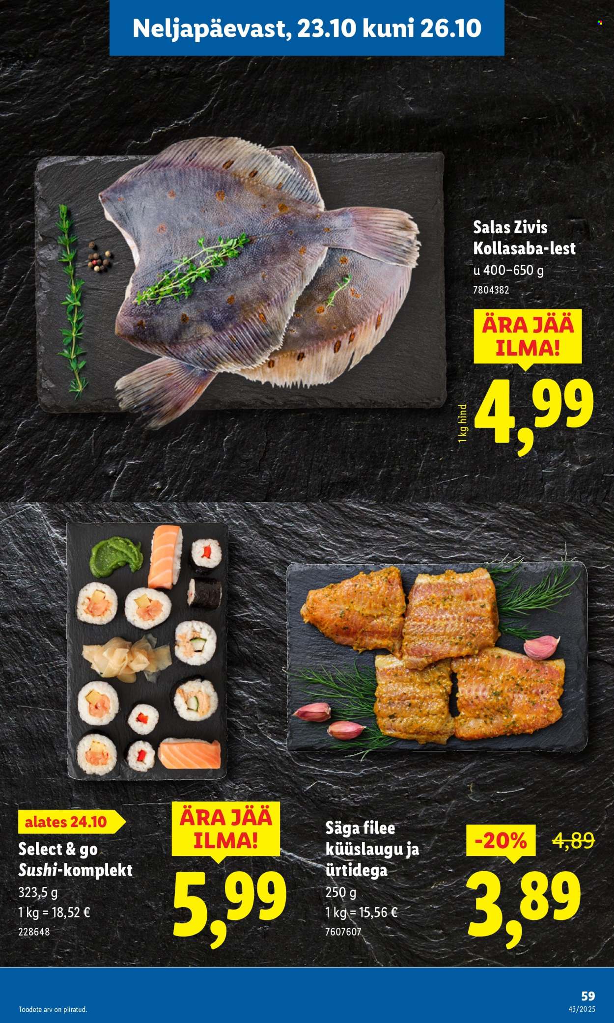 Lidl kliendileht - 20.10.2025 - 26.10.2025. Lehekülg 59