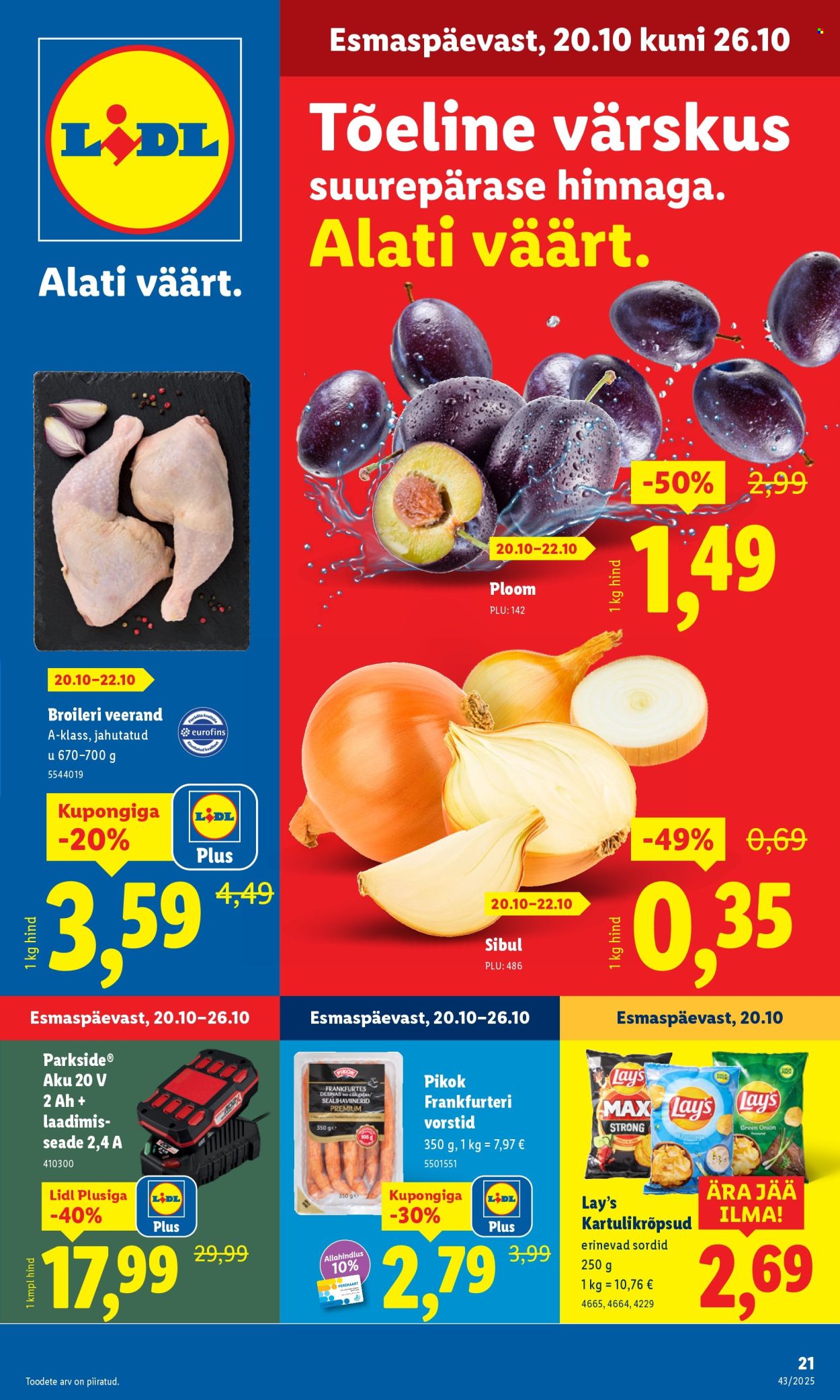 Lidl kliendileht - 23.10.2025 - 26.10.2025. Lehekülg 21