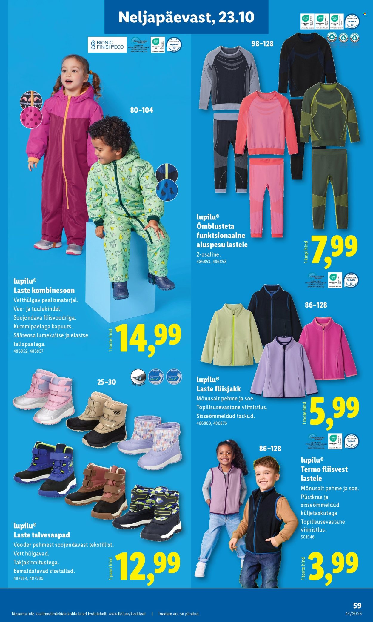 Lidl kliendileht - 23.10.2025 - 26.10.2025. Lehekülg 59