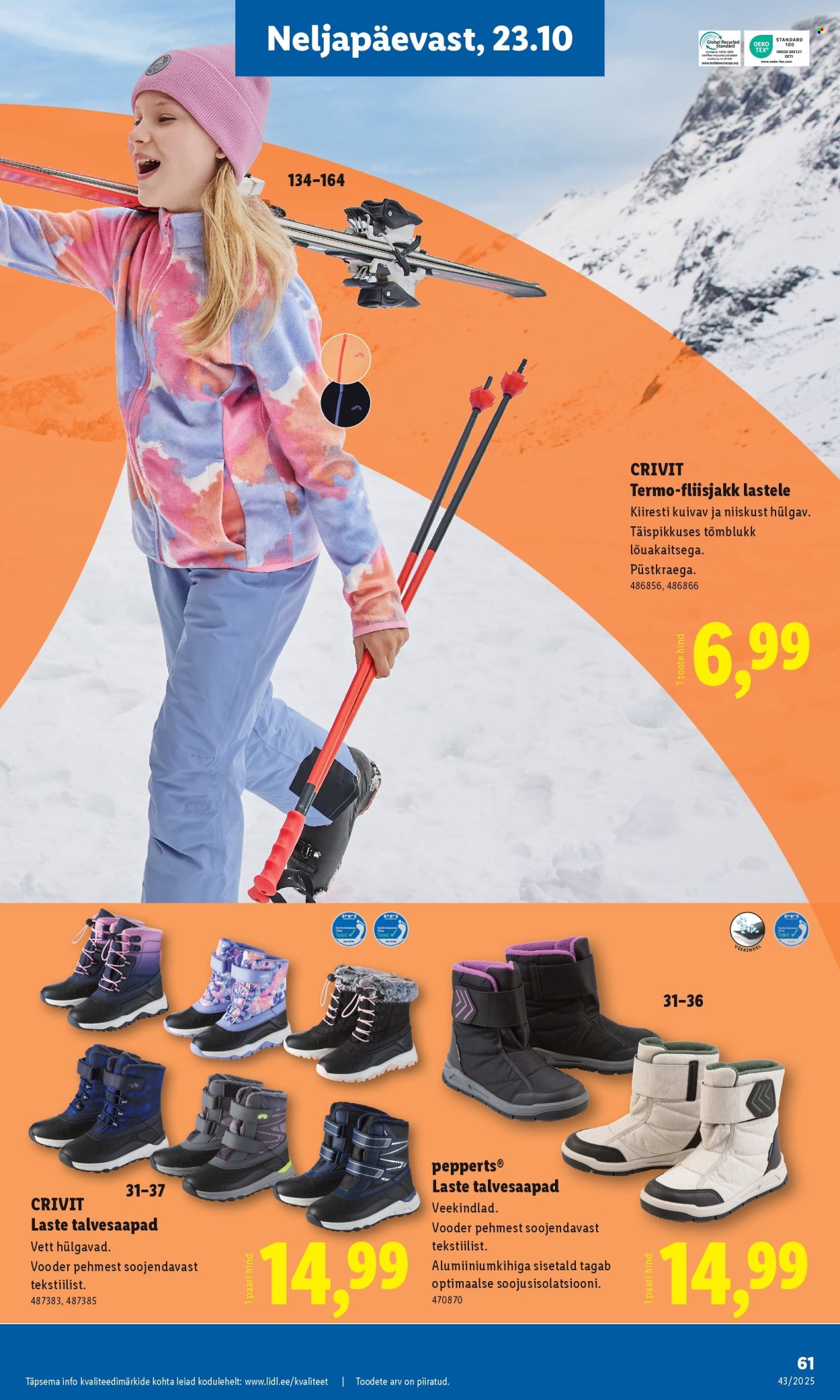 Lidl kliendileht - 23.10.2025 - 26.10.2025. Lehekülg 61