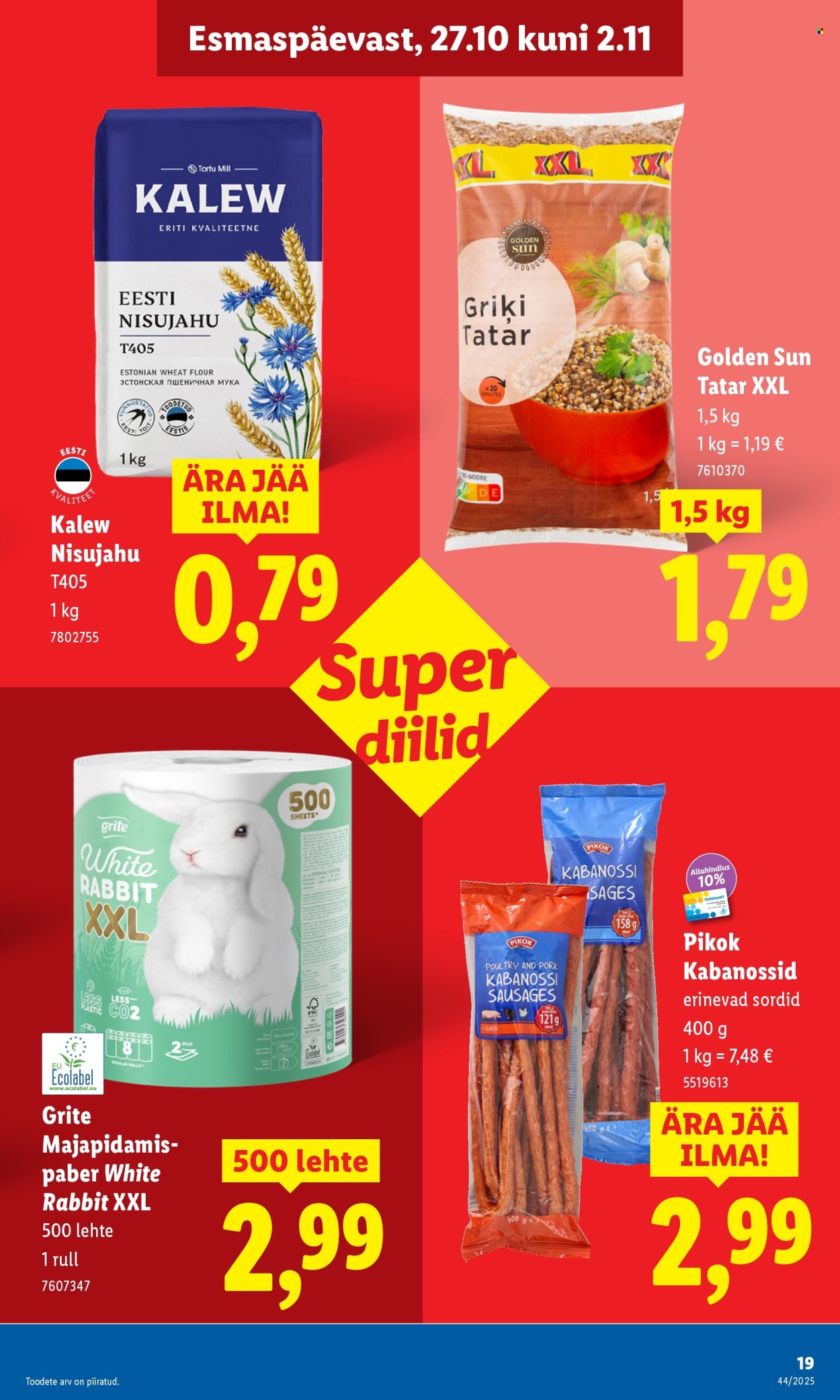 Lidl kliendileht - 27.10.2025 - 02.11.2025. Lehekülg 19