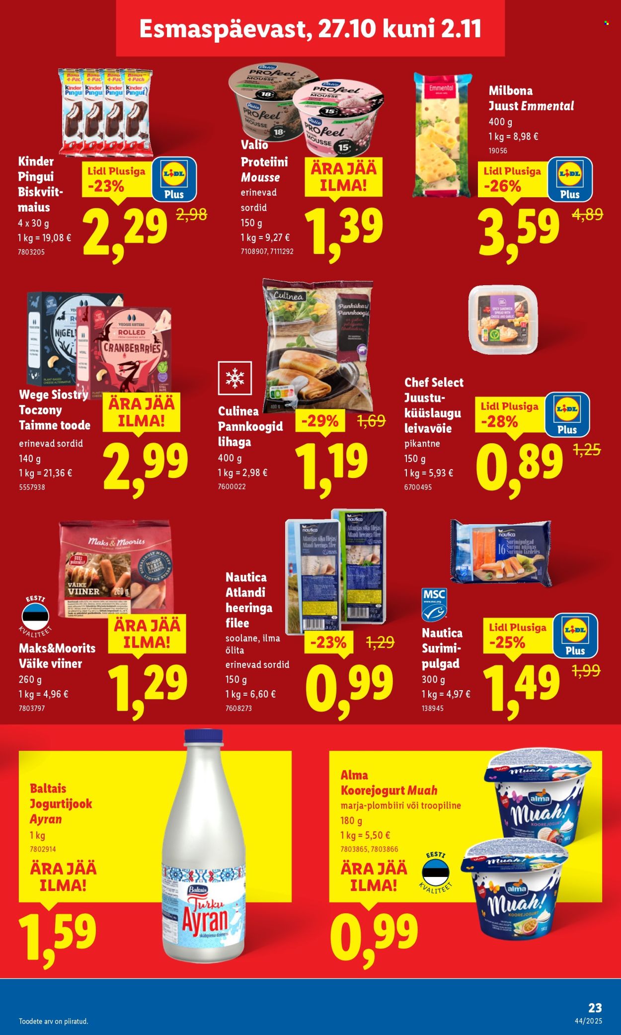 Lidl kliendileht - 27.10.2025 - 02.11.2025. Lehekülg 23