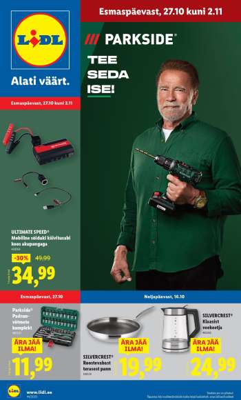 Kaupluse Lidl kliendileht - 27.10.2025 - 02.11.2025.