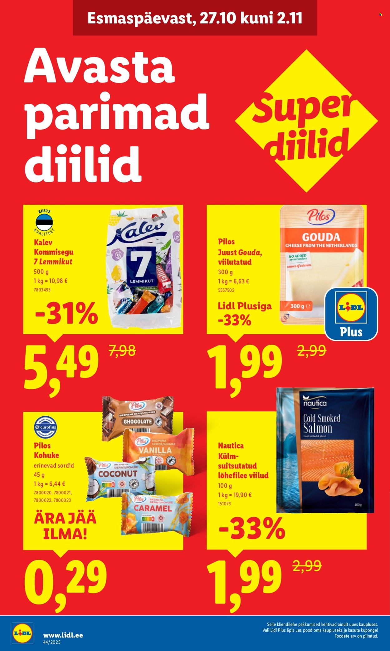 Lidl kliendileht - 27.10.2025 - 02.11.2025. Lehekülg 2