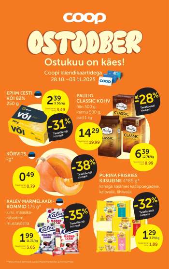 Kaupluse Coop kliendileht - 28.10.2025 - 03.11.2025.