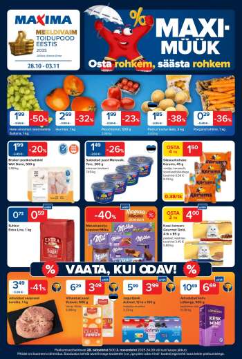 Kaupluse Maxima kliendileht - 28.10.2025 - 03.11.2025.