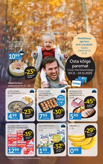 Kaupluse Coop kliendileht - 04.11.2025 - 10.11.2025.
