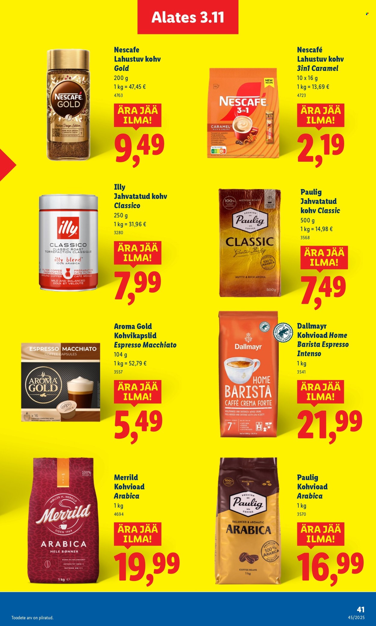 Lidl kliendileht - 06.11.2025 - 09.11.2025. Lehekülg 41