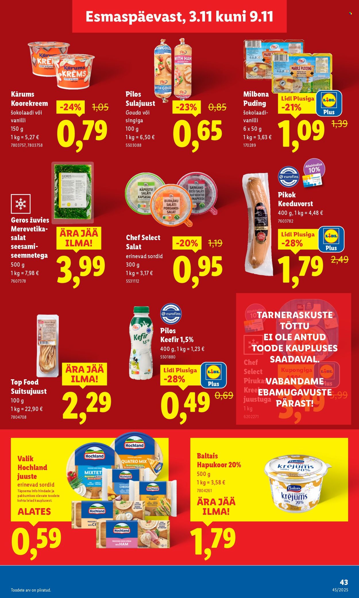 Lidl kliendileht - 06.11.2025 - 09.11.2025. Lehekülg 43