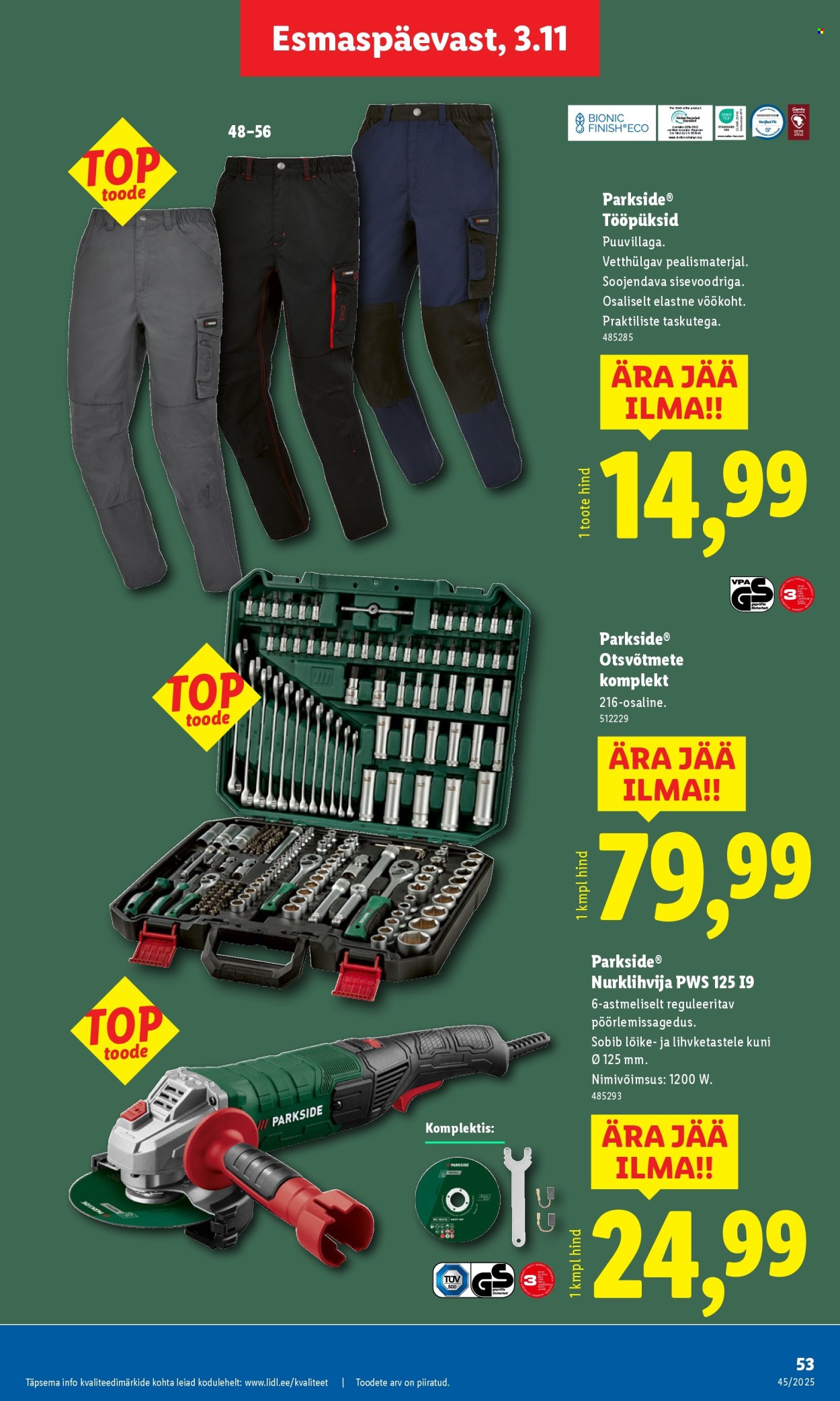 Lidl kliendileht - 06.11.2025 - 09.11.2025. Lehekülg 53