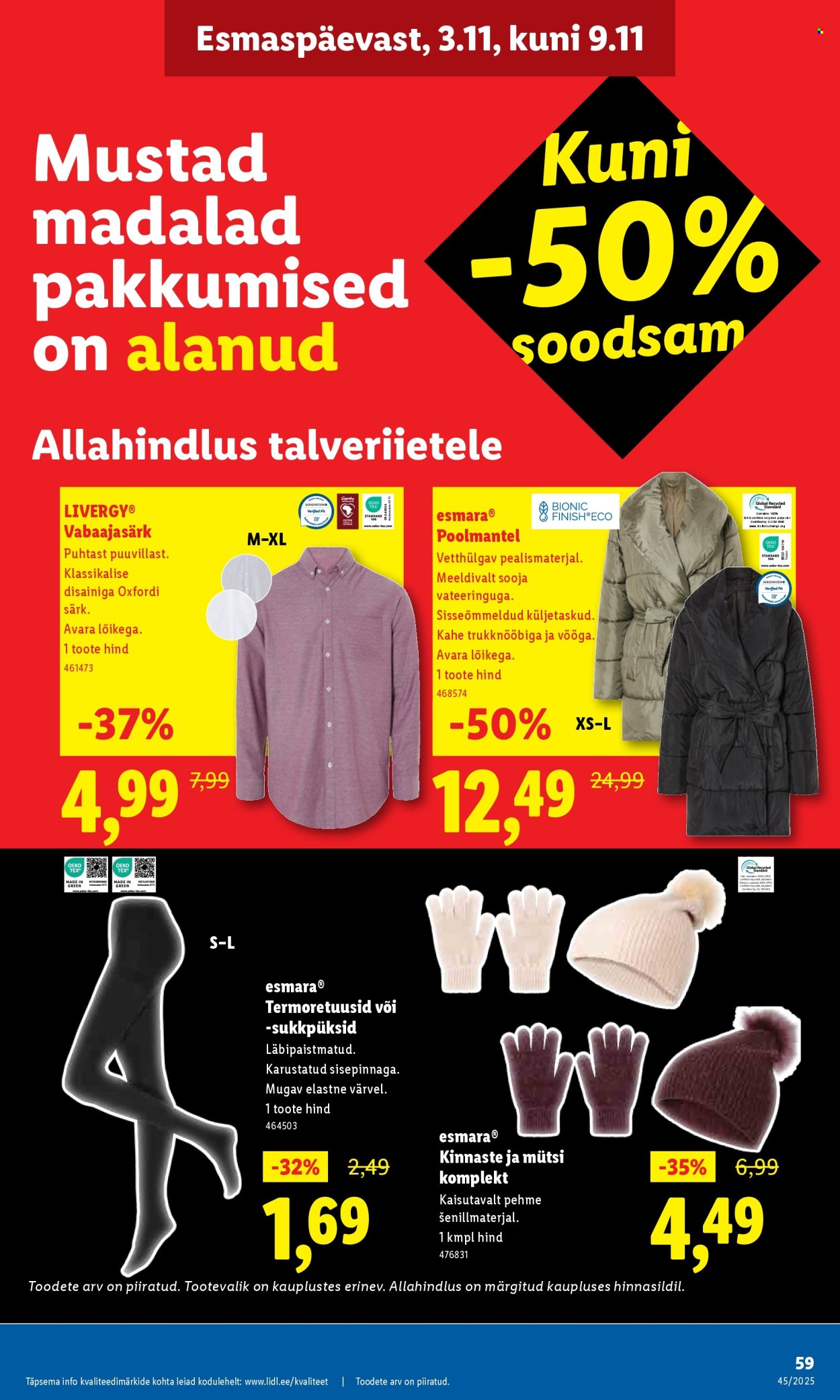 Lidl kliendileht - 06.11.2025 - 09.11.2025. Lehekülg 59