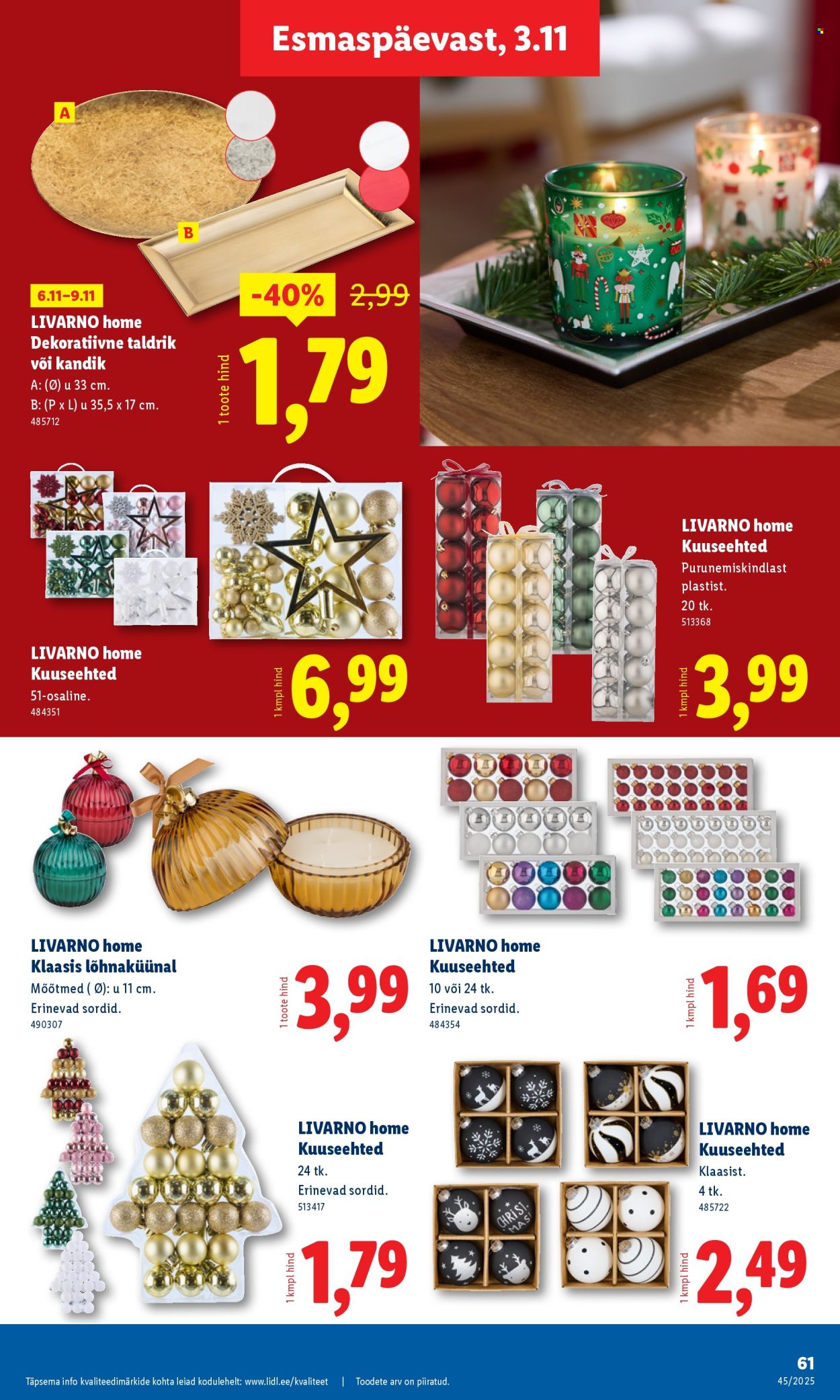 Lidl kliendileht - 06.11.2025 - 09.11.2025. Lehekülg 61