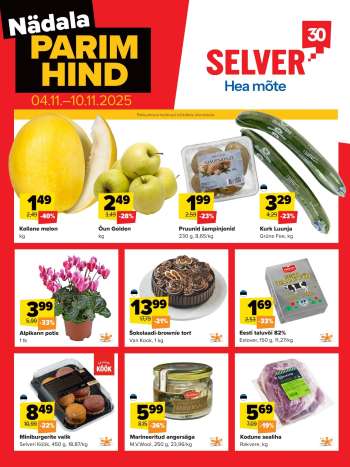 Kaupluse Selver kliendileht - 04.11.2025 - 10.11.2025.