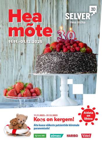 Kaupluse Selver kliendileht - 11.11.2025 - 01.12.2025.