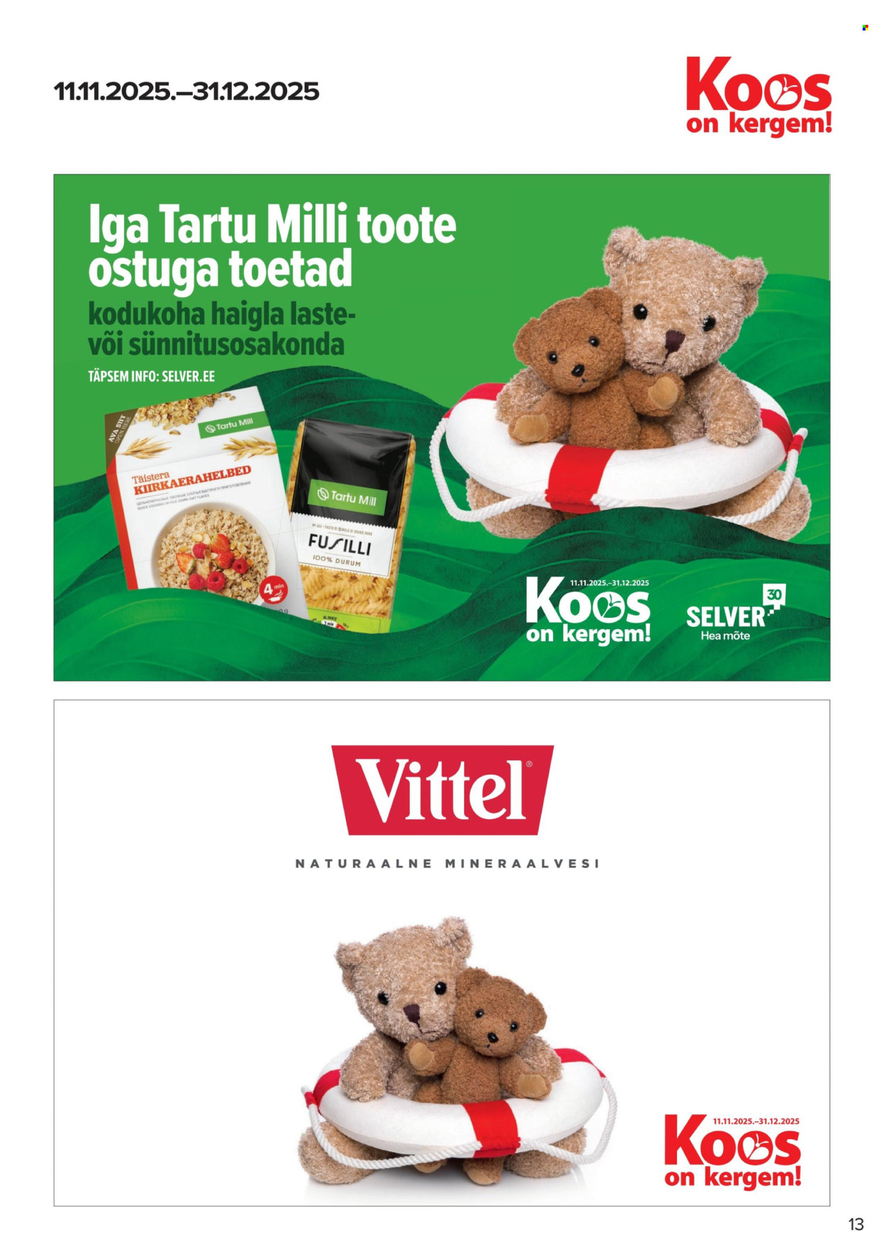 Selver kliendileht - 11.11.2025 - 01.12.2025. Lehekülg 13