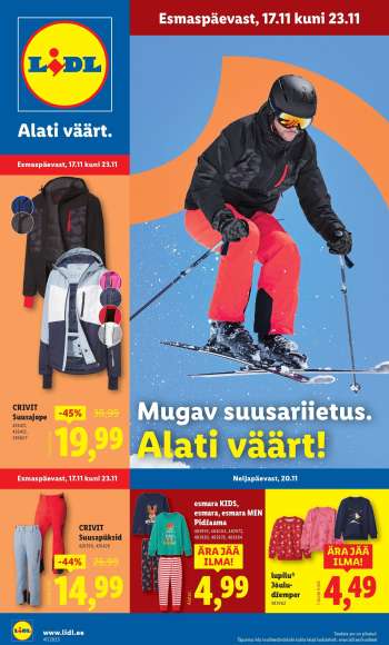 Kaupluse Lidl kliendileht - 17.11.2025 - 23.11.2025.