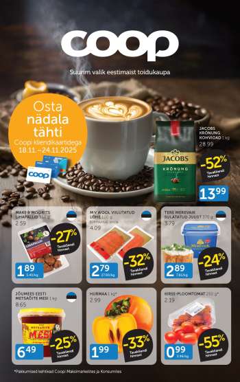 Kaupluse Coop kliendileht - 18.11.2025 - 24.11.2025.
