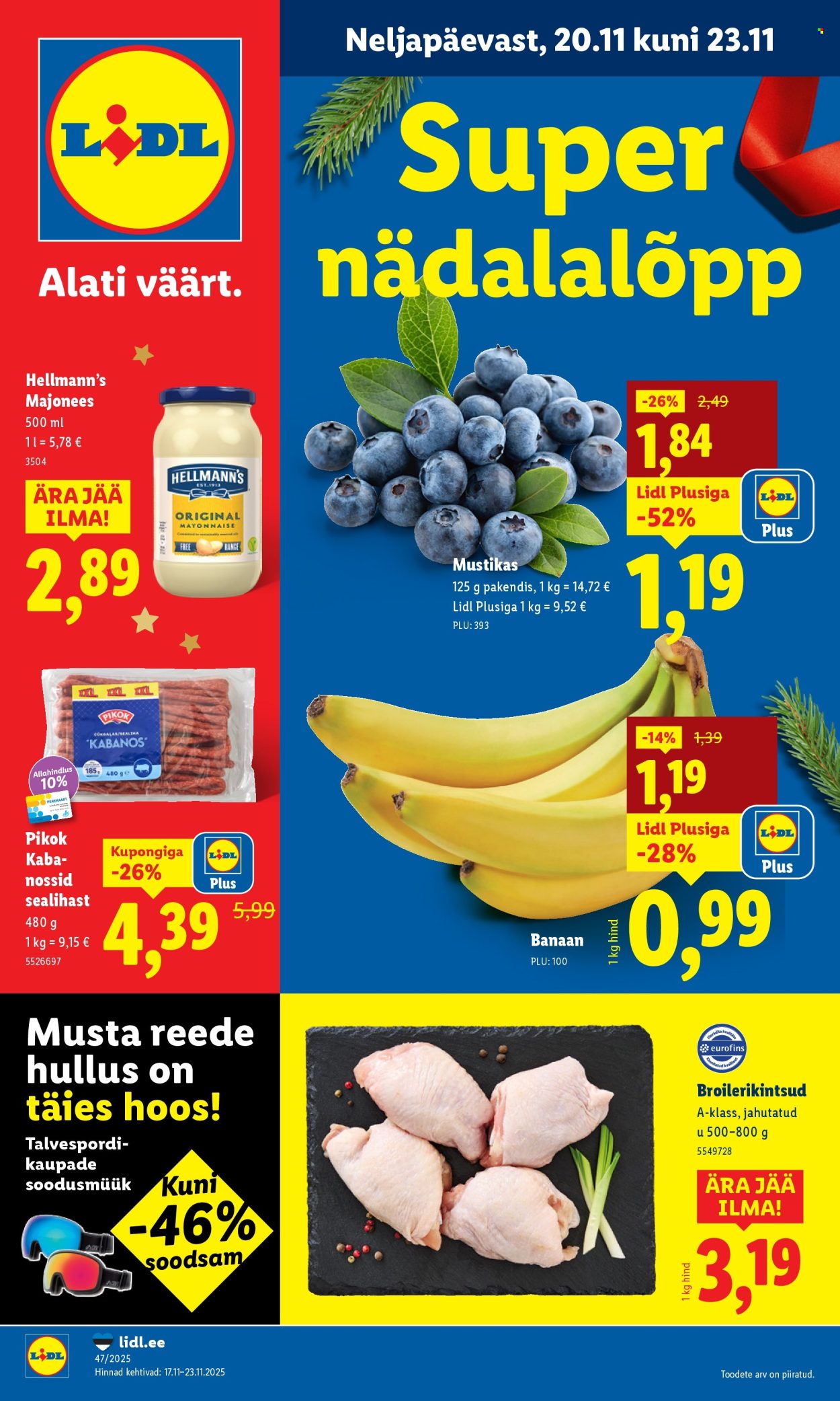 Lidl kliendileht - 20.11.2025 - 23.11.2025. Lehekülg 1