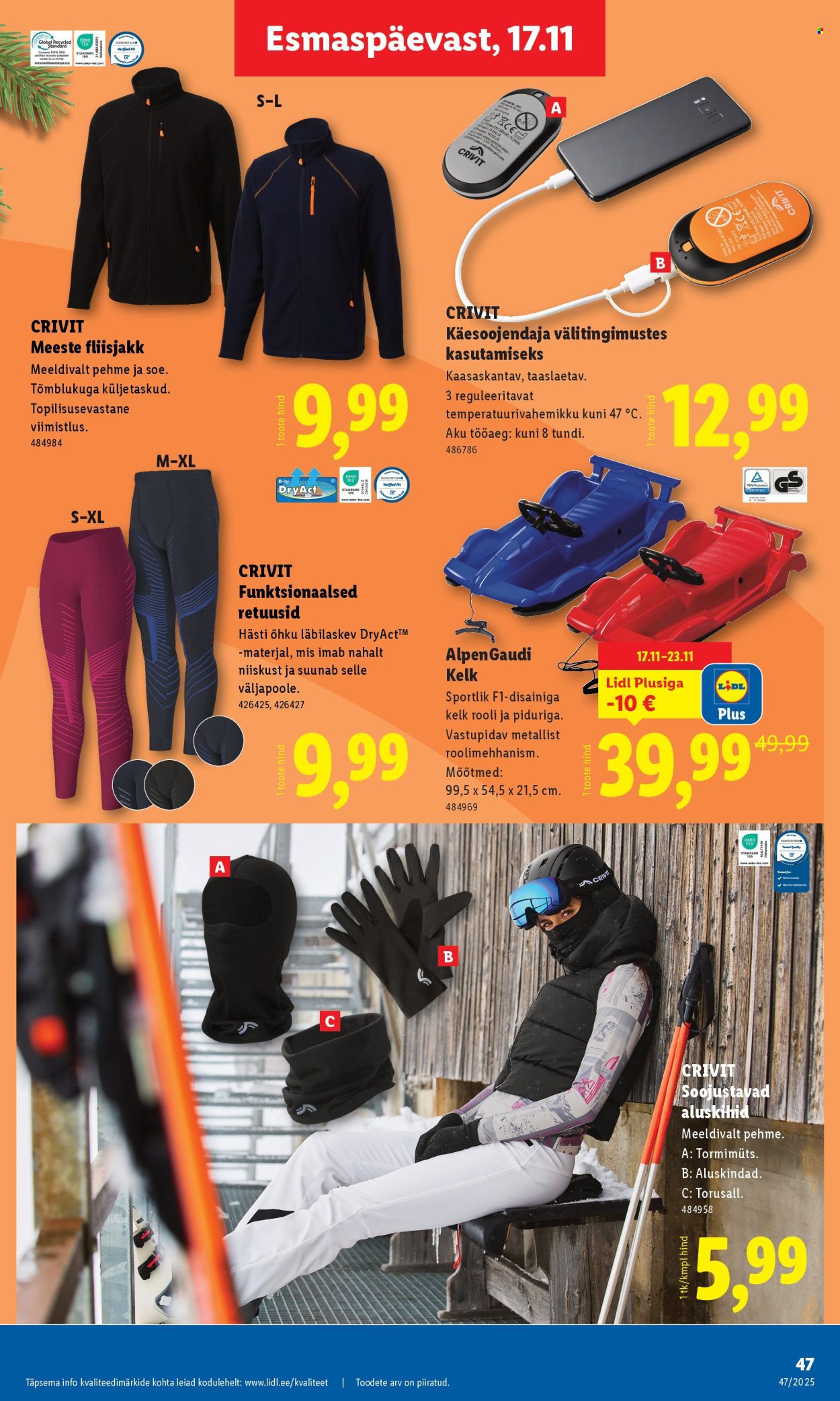 Lidl kliendileht - 20.11.2025 - 23.11.2025. Lehekülg 47