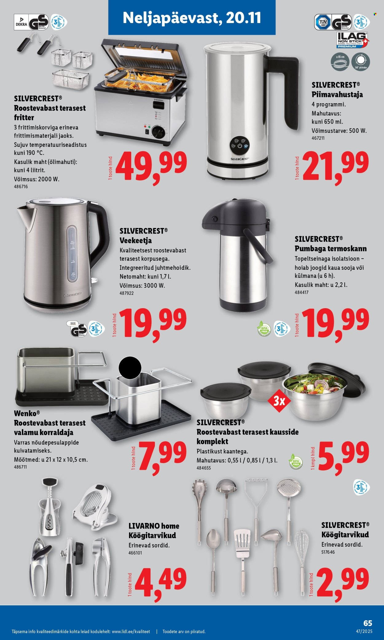 Lidl kliendileht - 20.11.2025 - 23.11.2025. Lehekülg 65