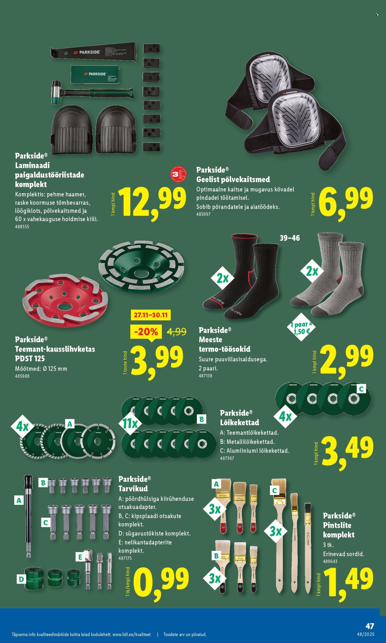 Lidl kliendileht - 24.11.2025 - 30.11.2025. Lehekülg 47