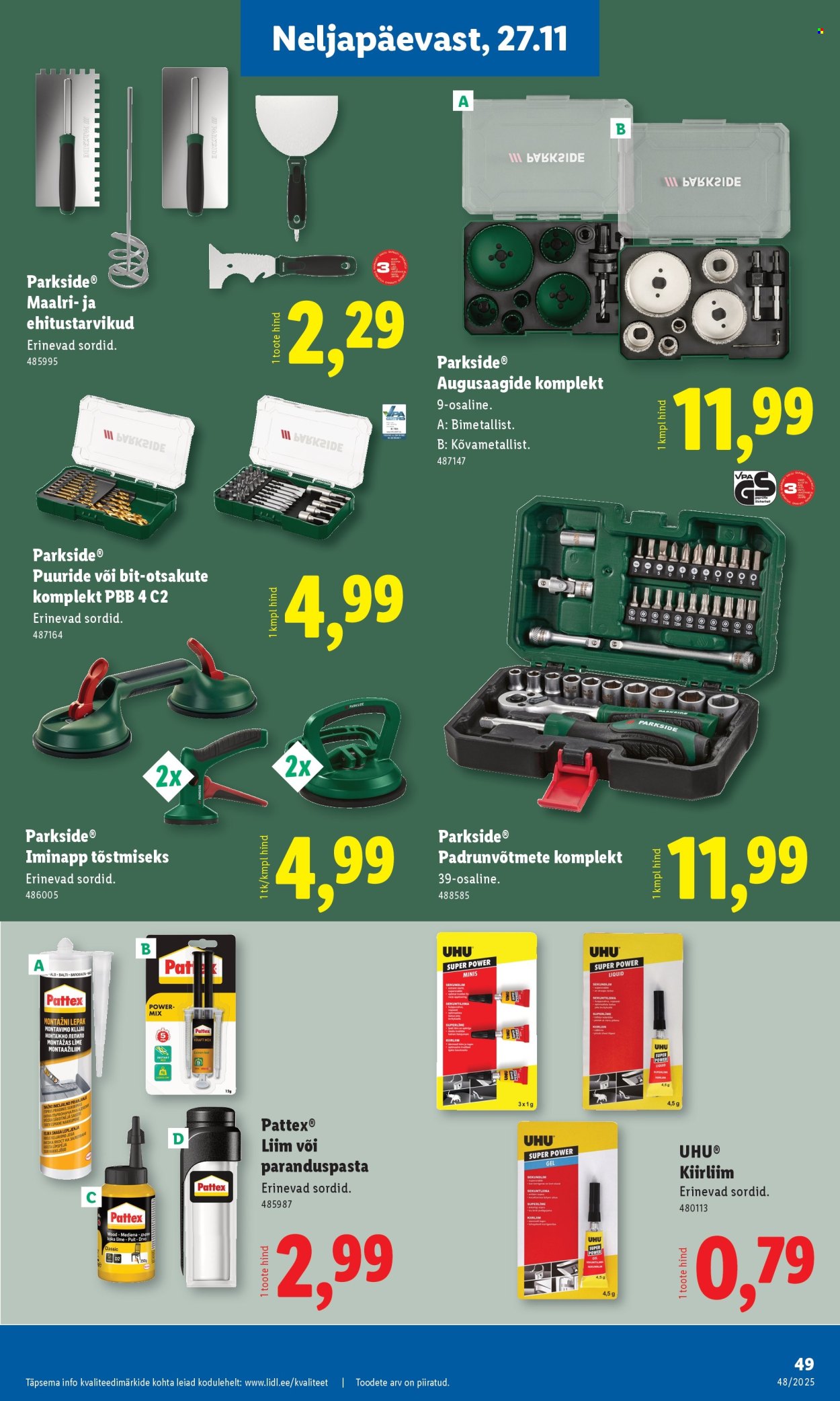 Lidl kliendileht - 24.11.2025 - 30.11.2025. Lehekülg 49