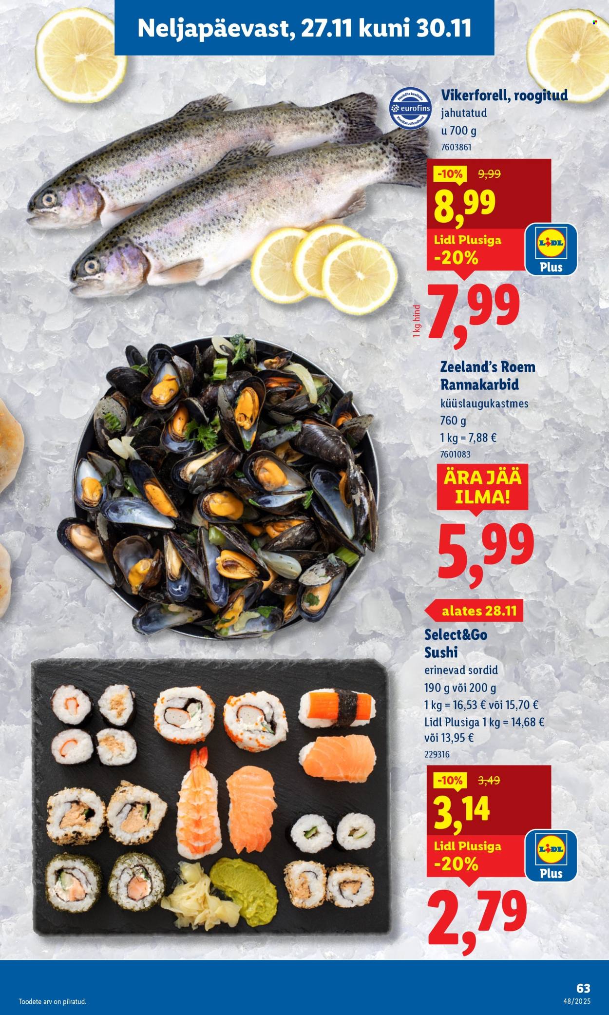 Lidl kliendileht - 24.11.2025 - 30.11.2025. Lehekülg 63