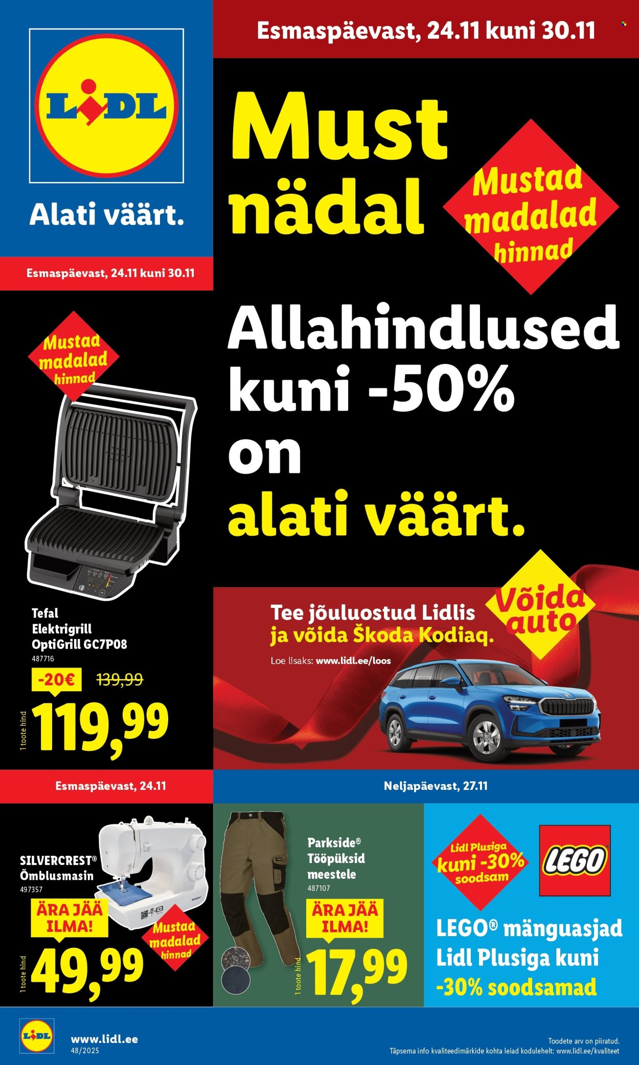 Lidl kliendileht - 24.11.2025 - 30.11.2025. Lehekülg 1