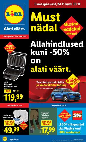 Kaupluse Lidl kliendileht - 24.11.2025 - 30.11.2025.