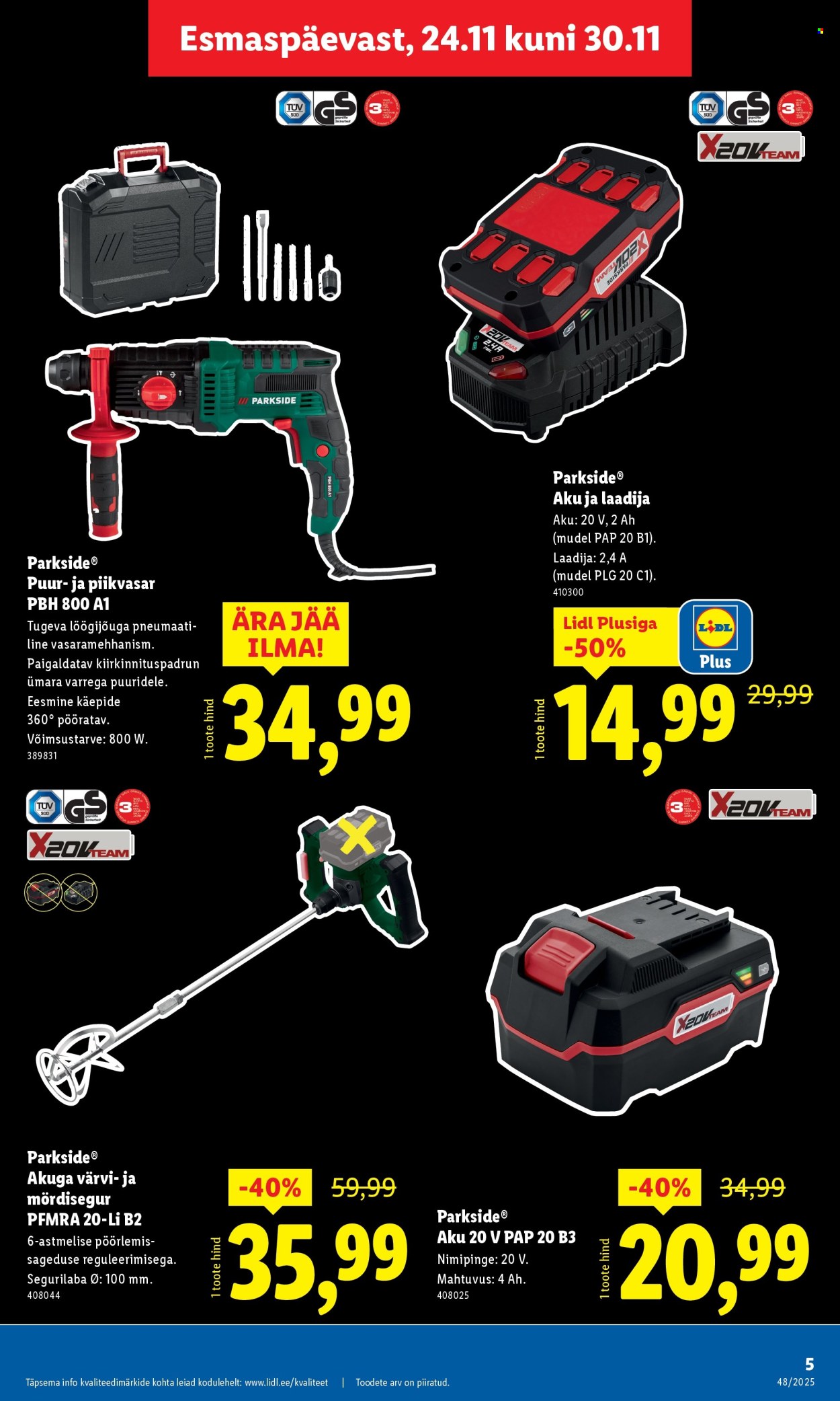 Lidl kliendileht - 24.11.2025 - 30.11.2025. Lehekülg 5