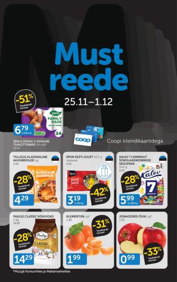 Kaupluse Coop kliendileht - 25.11.2025 - 01.12.2025.
