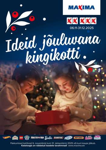 Kaupluse Maxima kliendileht - 06.11.2025 - 31.12.2025.