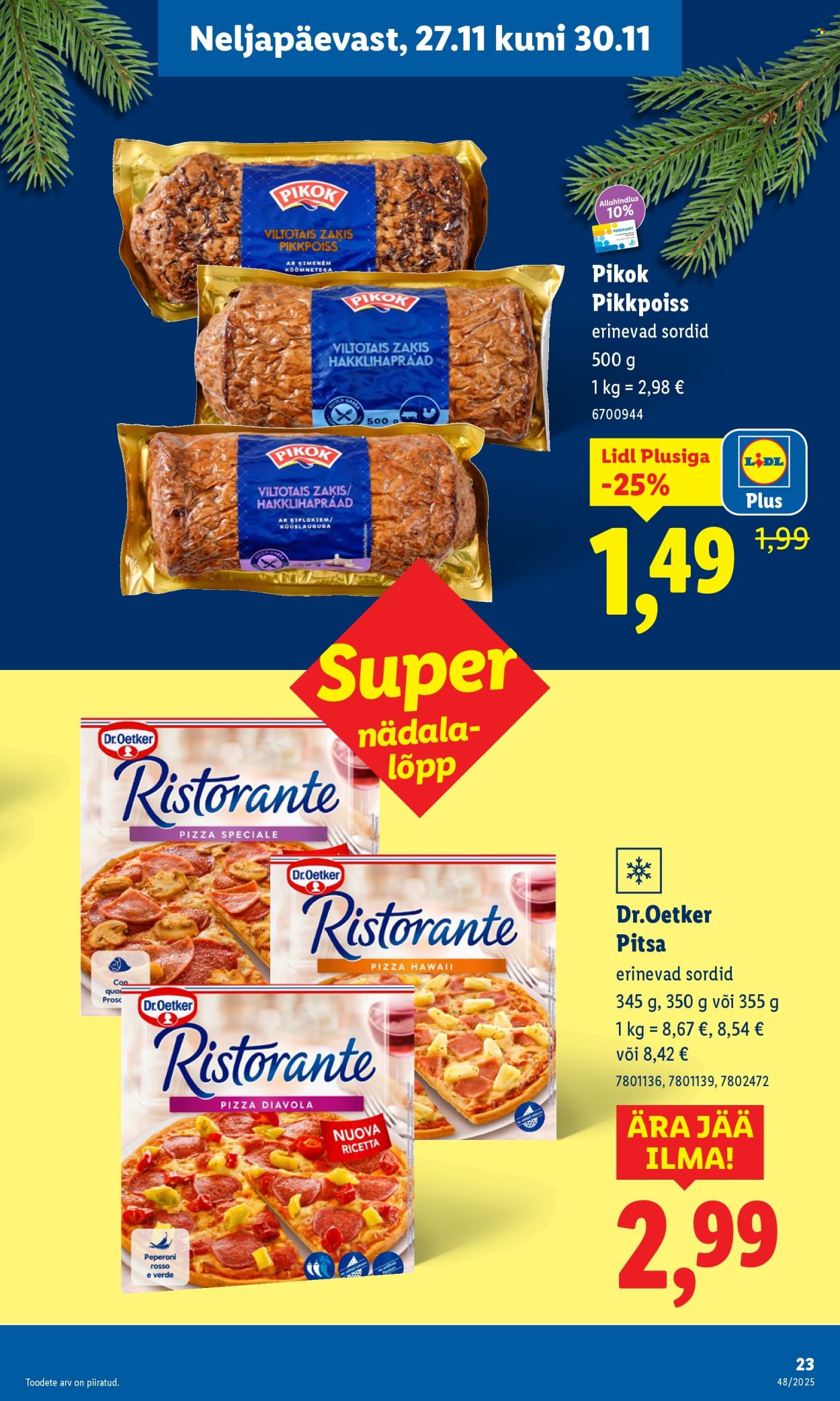 Lidl kliendileht - 27.11.2025 - 30.11.2025. Lehekülg 23
