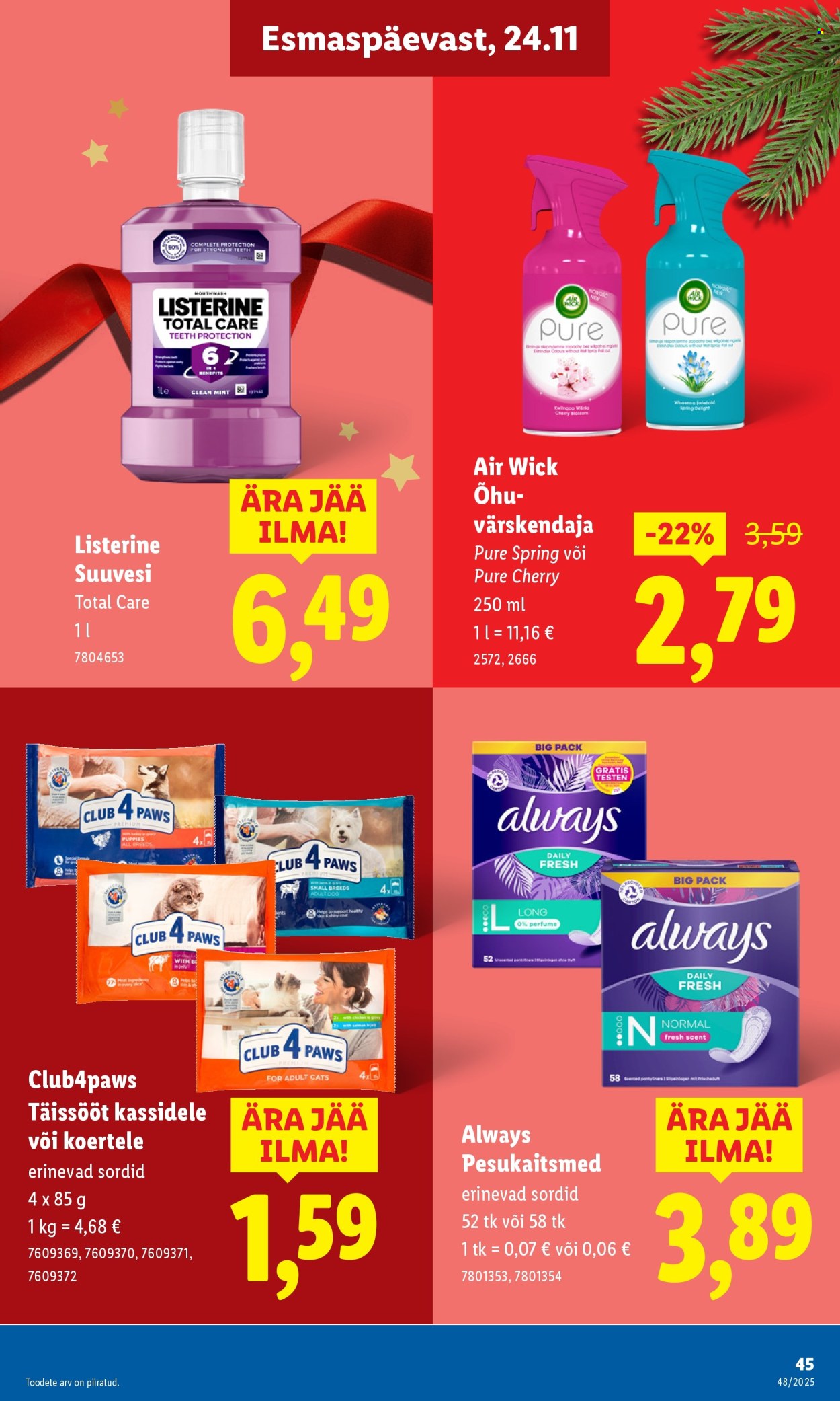 Lidl kliendileht - 27.11.2025 - 30.11.2025. Lehekülg 45