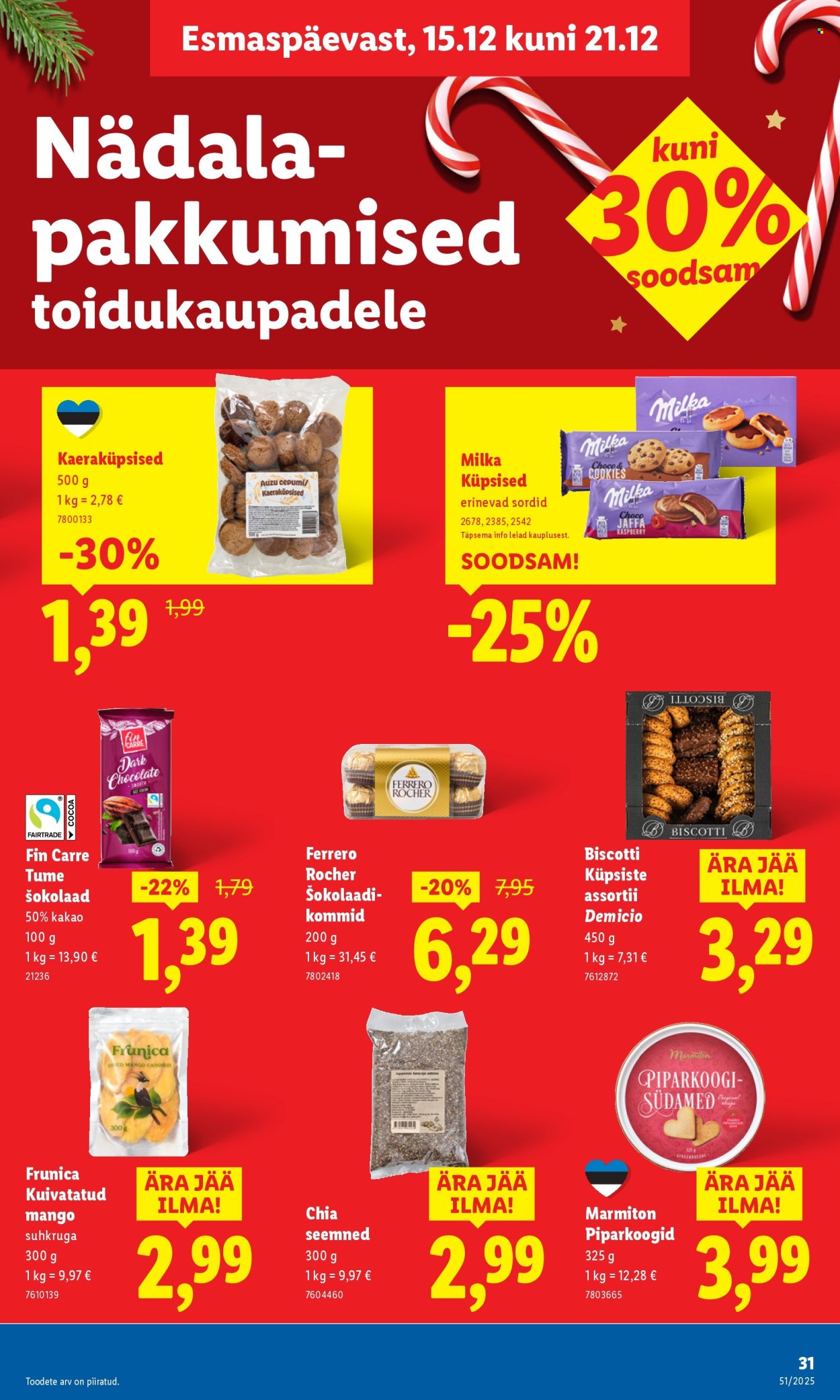 Lidl kliendileht - 15.12.2025 - 21.12.2025. Lehekülg 31