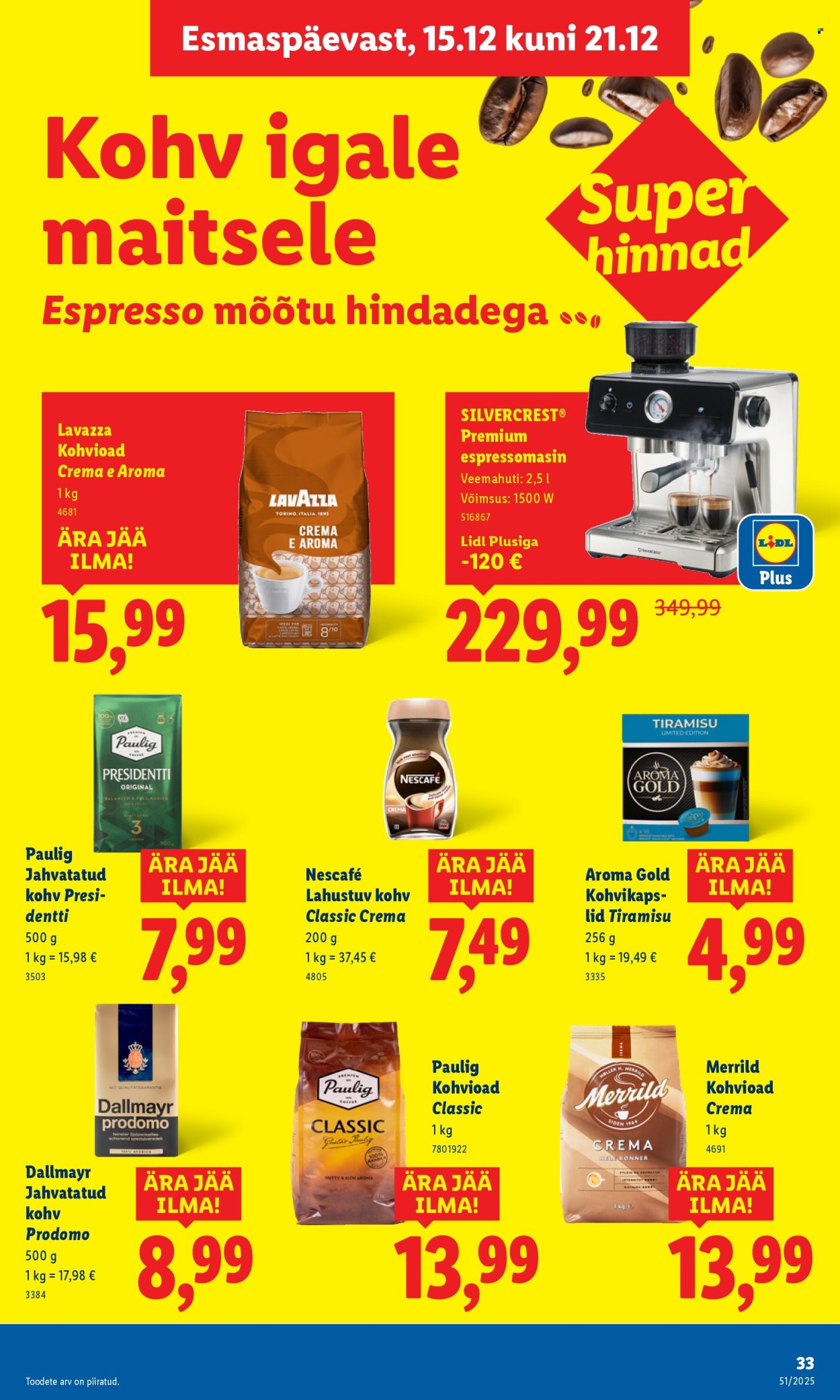 Lidl kliendileht - 15.12.2025 - 21.12.2025. Lehekülg 33
