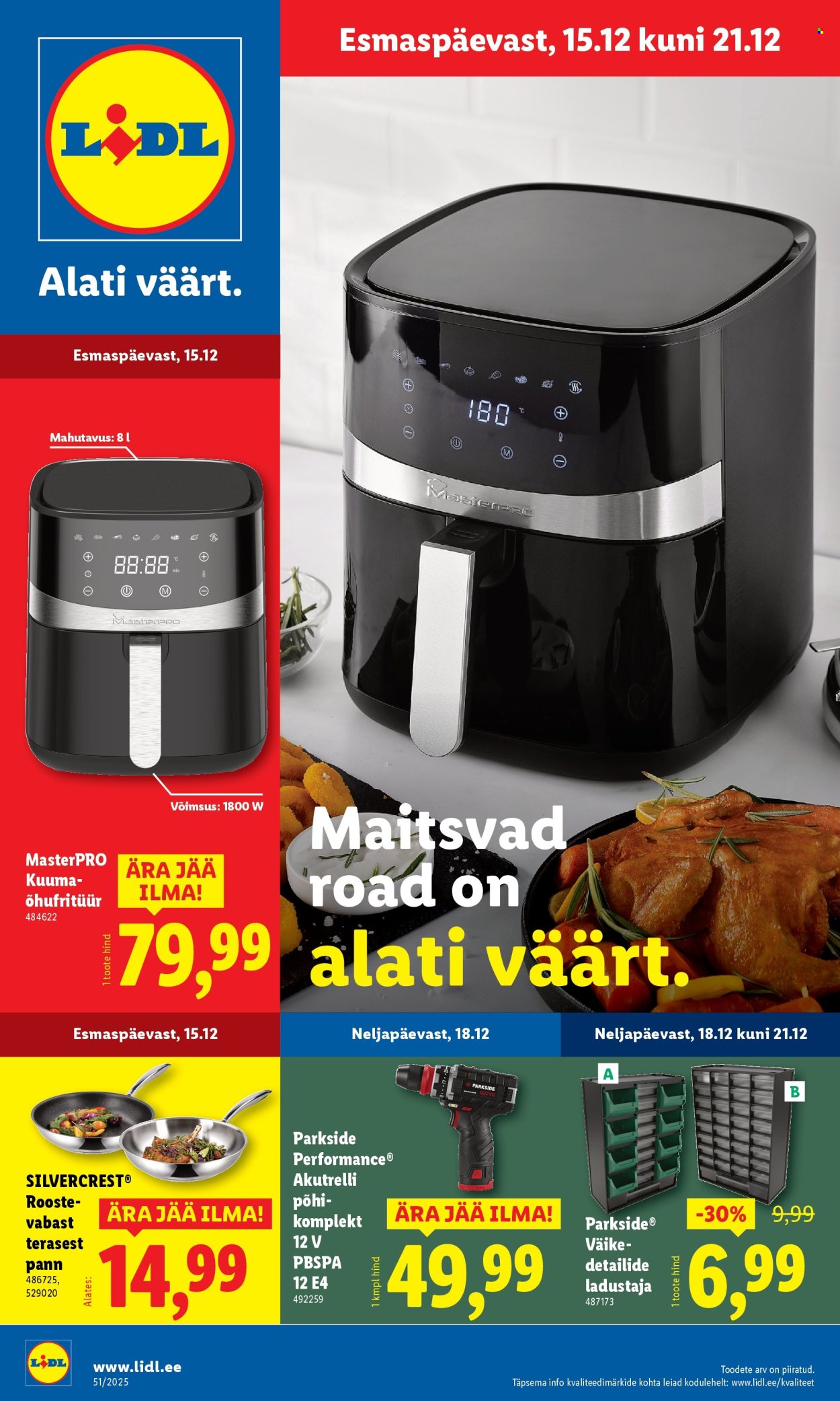 Lidl kliendileht - 15.12.2025 - 21.12.2025. Lehekülg 1