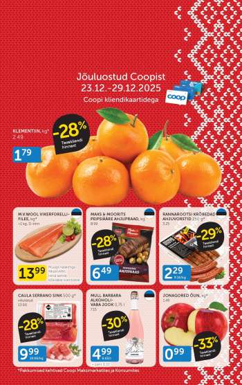 Kaupluse Coop kliendileht - 23.12.2025 - 29.12.2025.