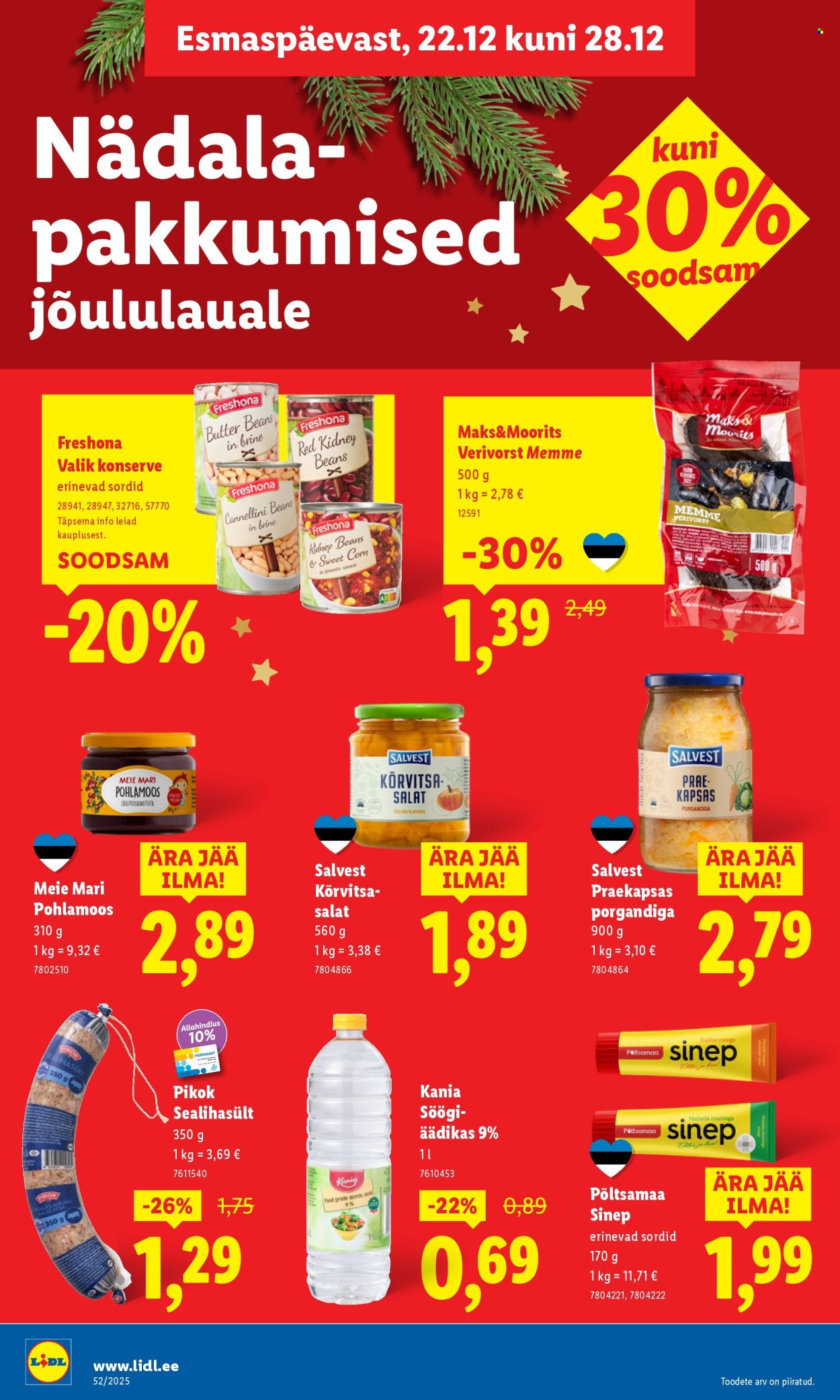 Lidl kliendileht - 22.12.2025 - 28.12.2025. Lehekülg 26