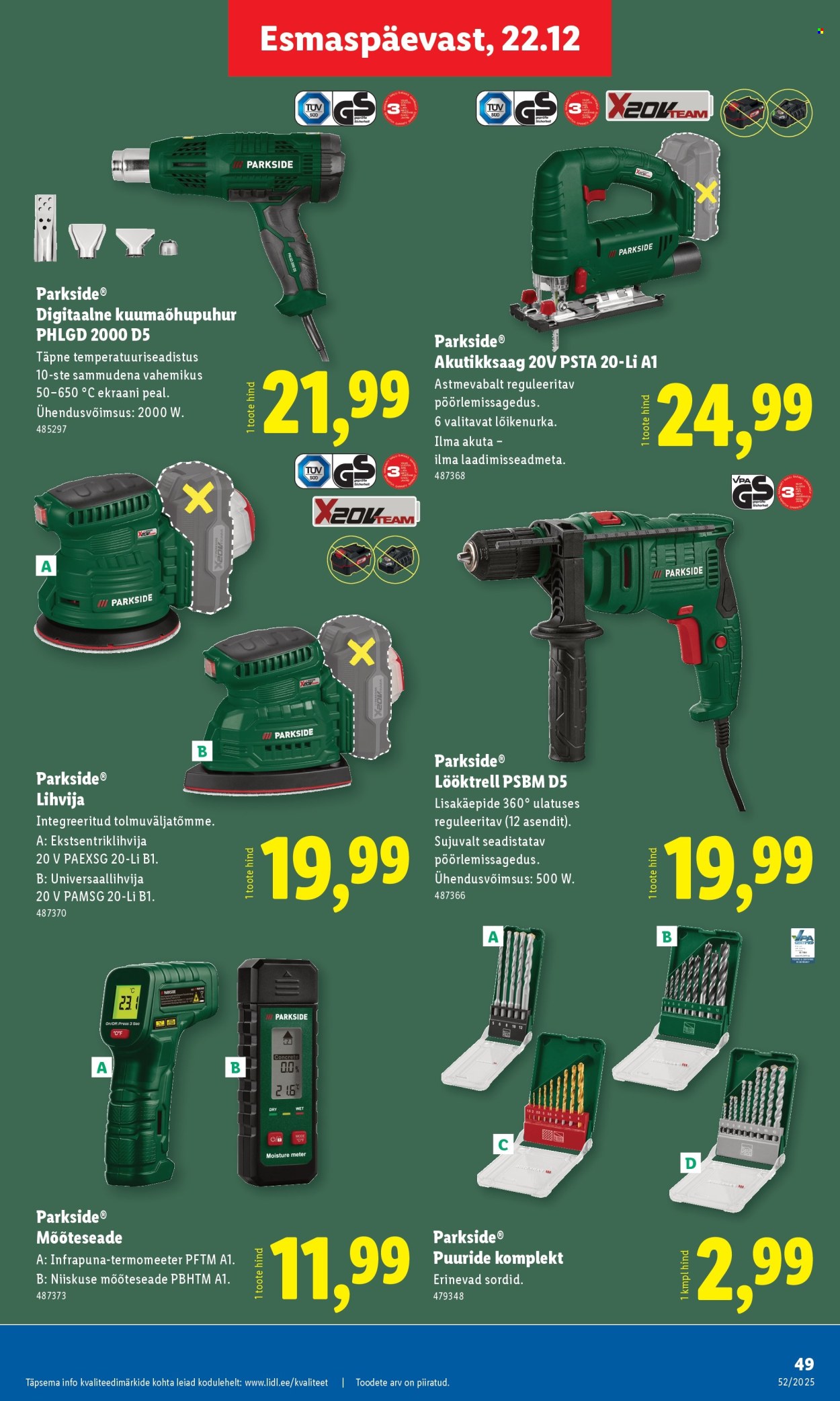 Lidl kliendileht - 22.12.2025 - 28.12.2025. Lehekülg 49
