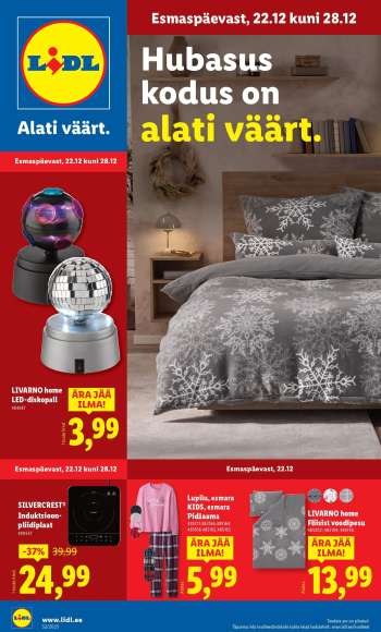 Kaupluse Lidl kliendileht - 22.12.2025 - 28.12.2025.