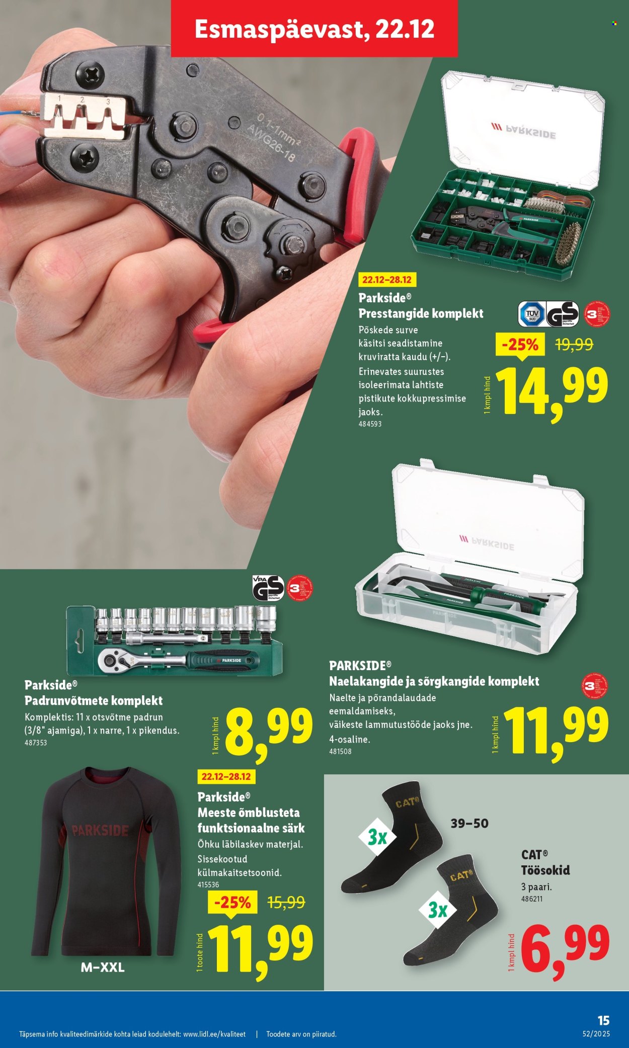 Lidl kliendileht - 22.12.2025 - 28.12.2025. Lehekülg 15