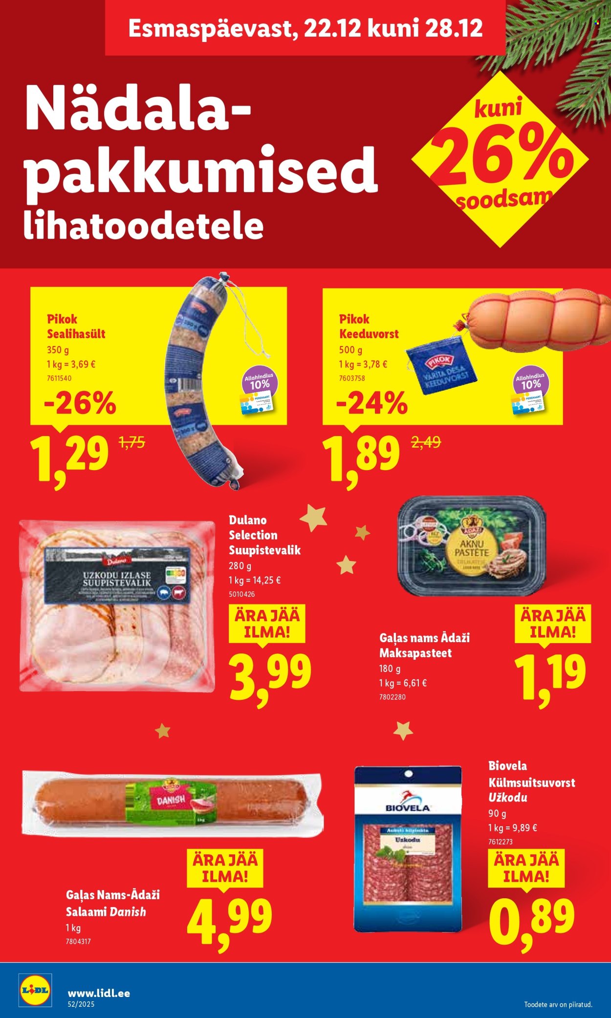 Lidl kliendileht - 25.12.2025 - 28.12.2025. Lehekülg 32