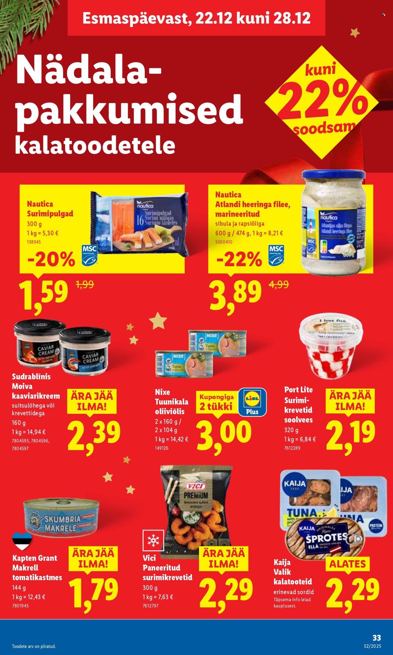 Lidl kliendileht - 25.12.2025 - 28.12.2025. Lehekülg 33