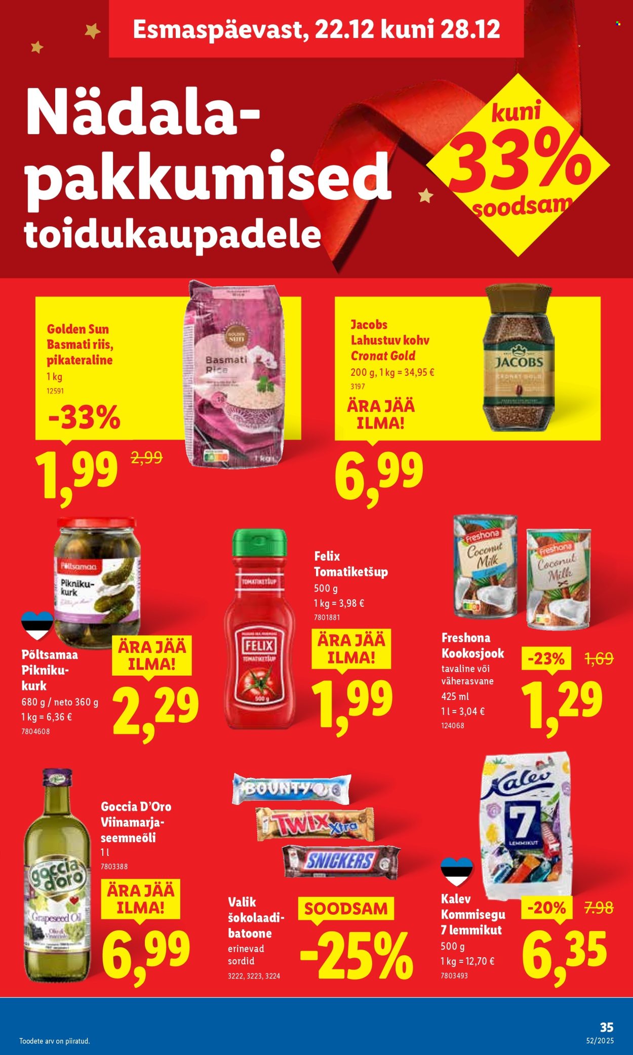 Lidl kliendileht - 25.12.2025 - 28.12.2025. Lehekülg 35